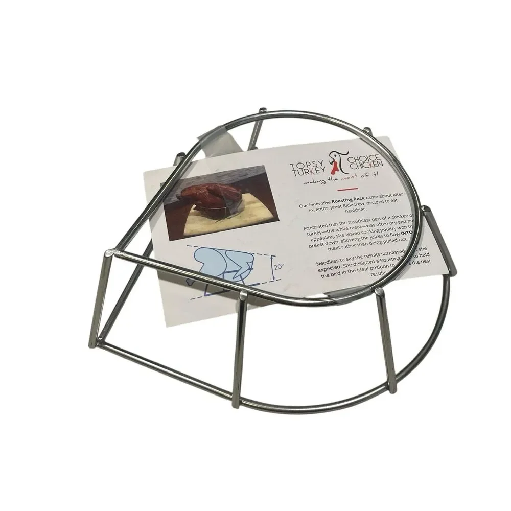 Topsy Turkey Choice Chicken ROASTING POULTRY Frame Rack Smoker Bbq